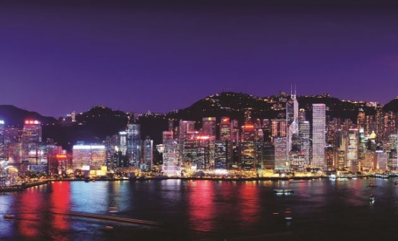Hong-Kong-Night-line-landscape-scenery