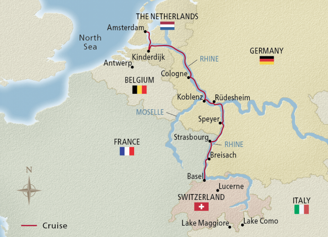 Map of Rhine Getaway