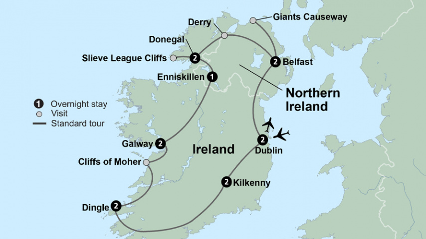 Map of The Best of Ireland