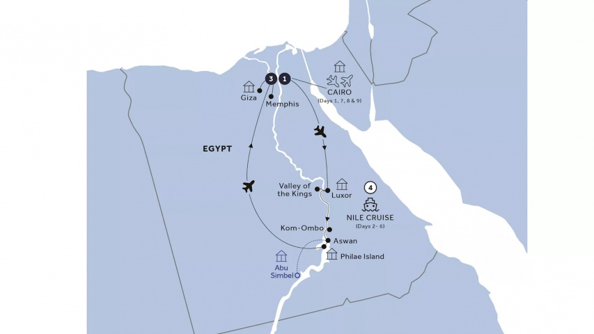 Map of Splendors of Egypt