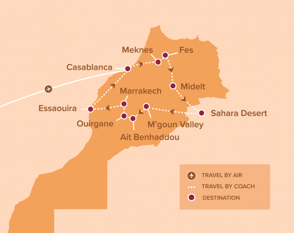 Map of Discover Morocco
