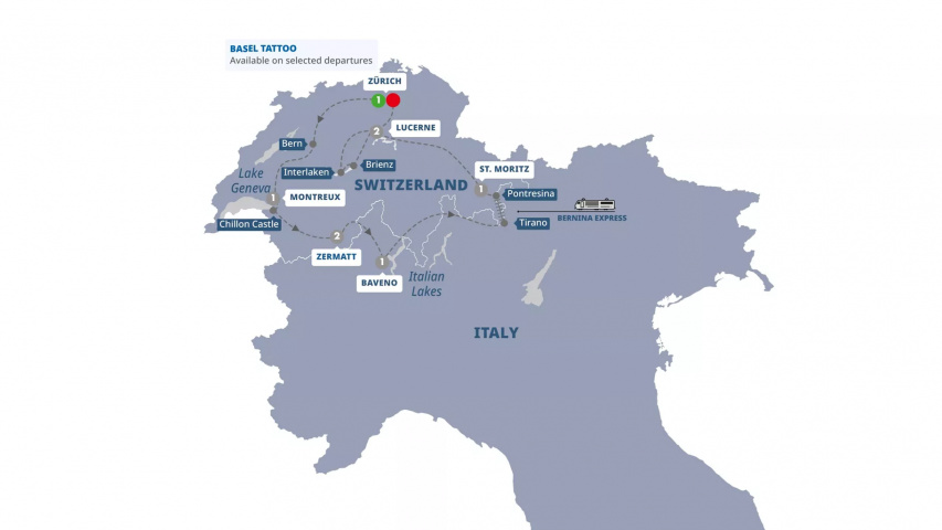 Map of Best of Switzerland