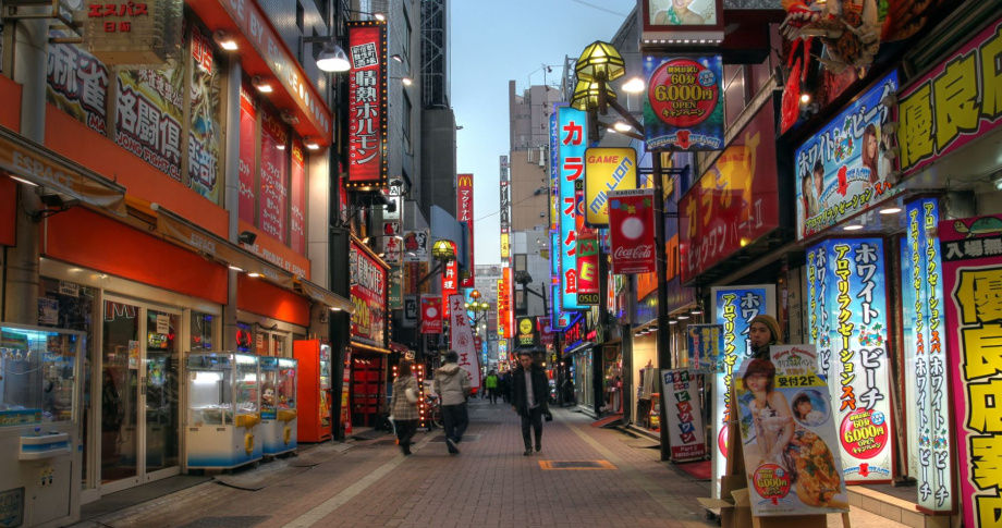 Japan Tokyo Kabukicho (red light dist) street east shinjuku dreamstime