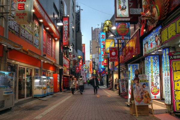 Japan Tokyo Kabukicho (red light dist) street east shinjuku dreamstime