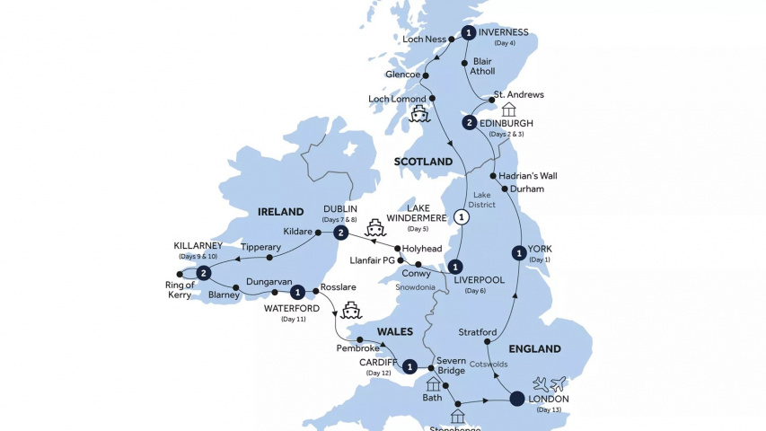 Map of Britain & Ireland Explorer
