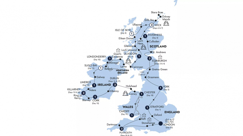 Map of Britain & Ireland Discovery